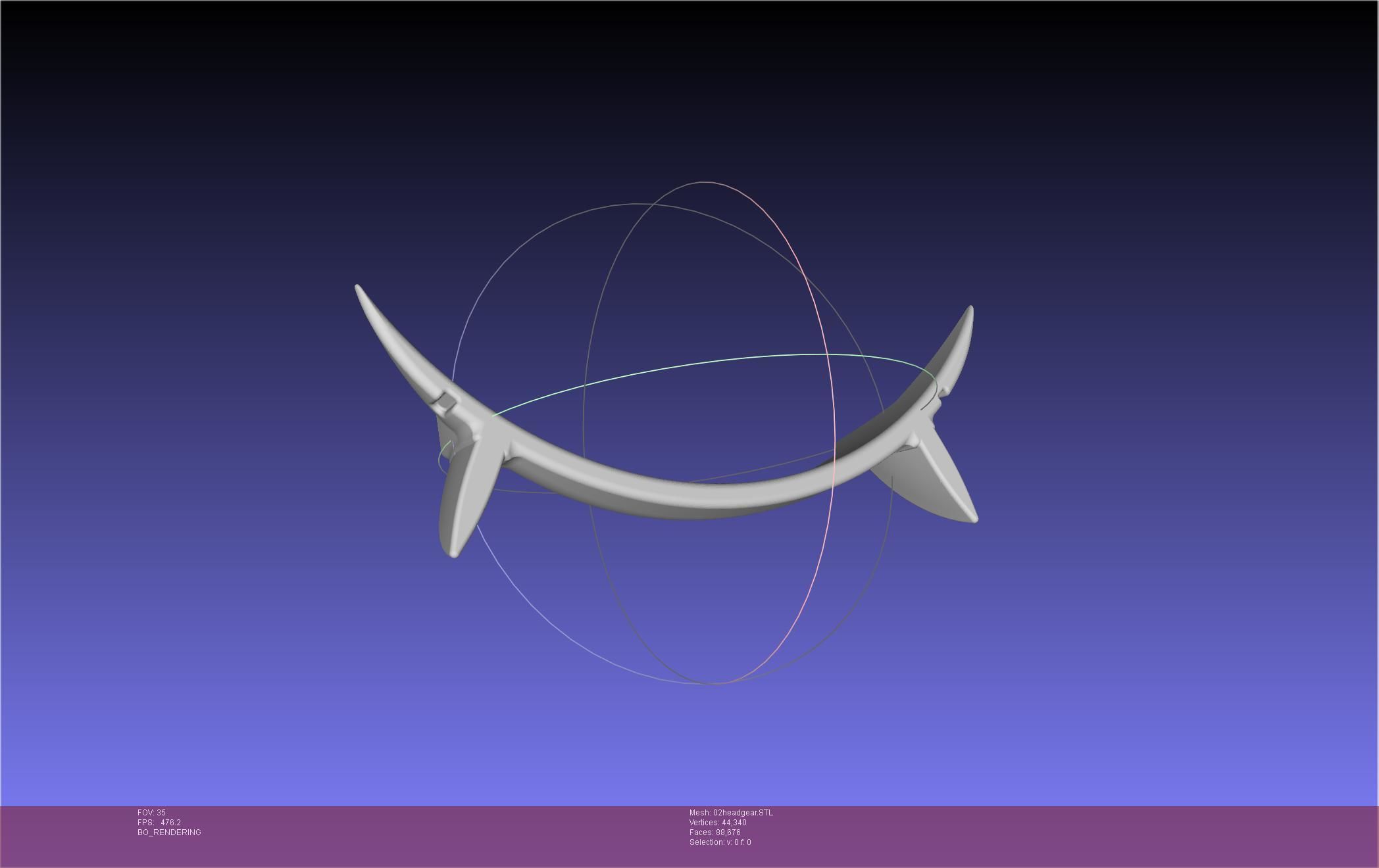 Darling In The Franxx Zero Two Cosplay Headgear 3D print model_47