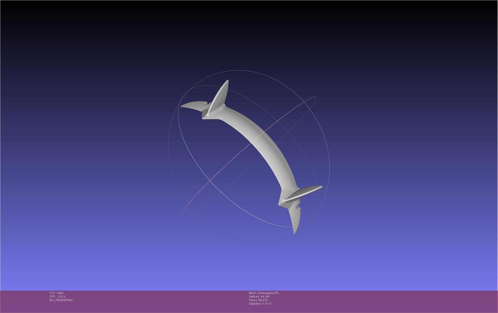 Darling In The Franxx Zero Two Cosplay Headgear 3D print model_1