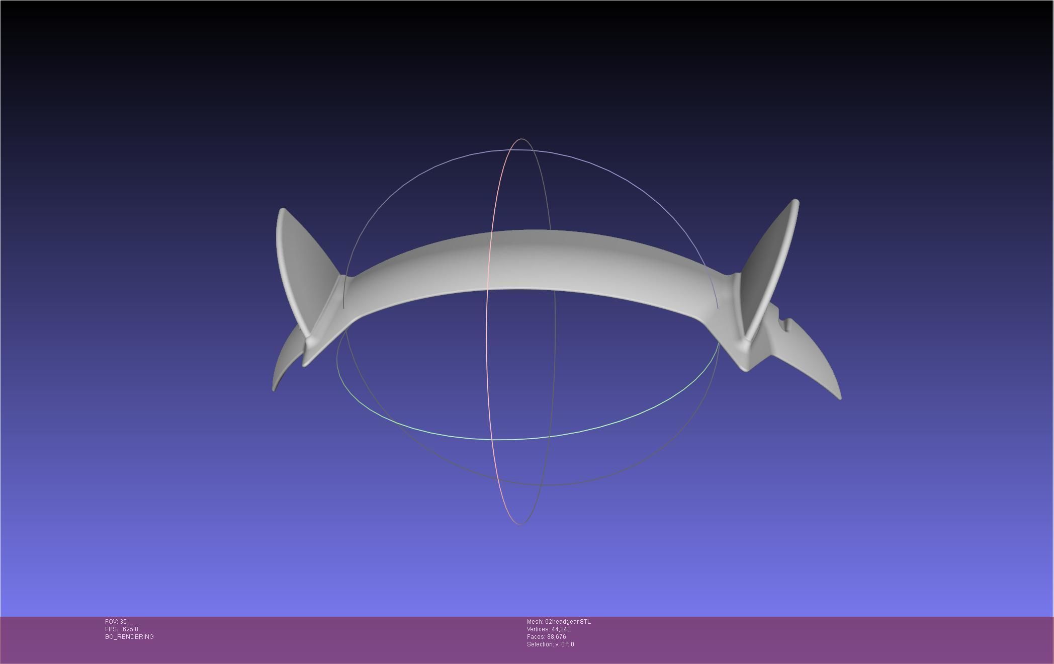 Darling In The Franxx Zero Two Cosplay Headgear 3D print model_57