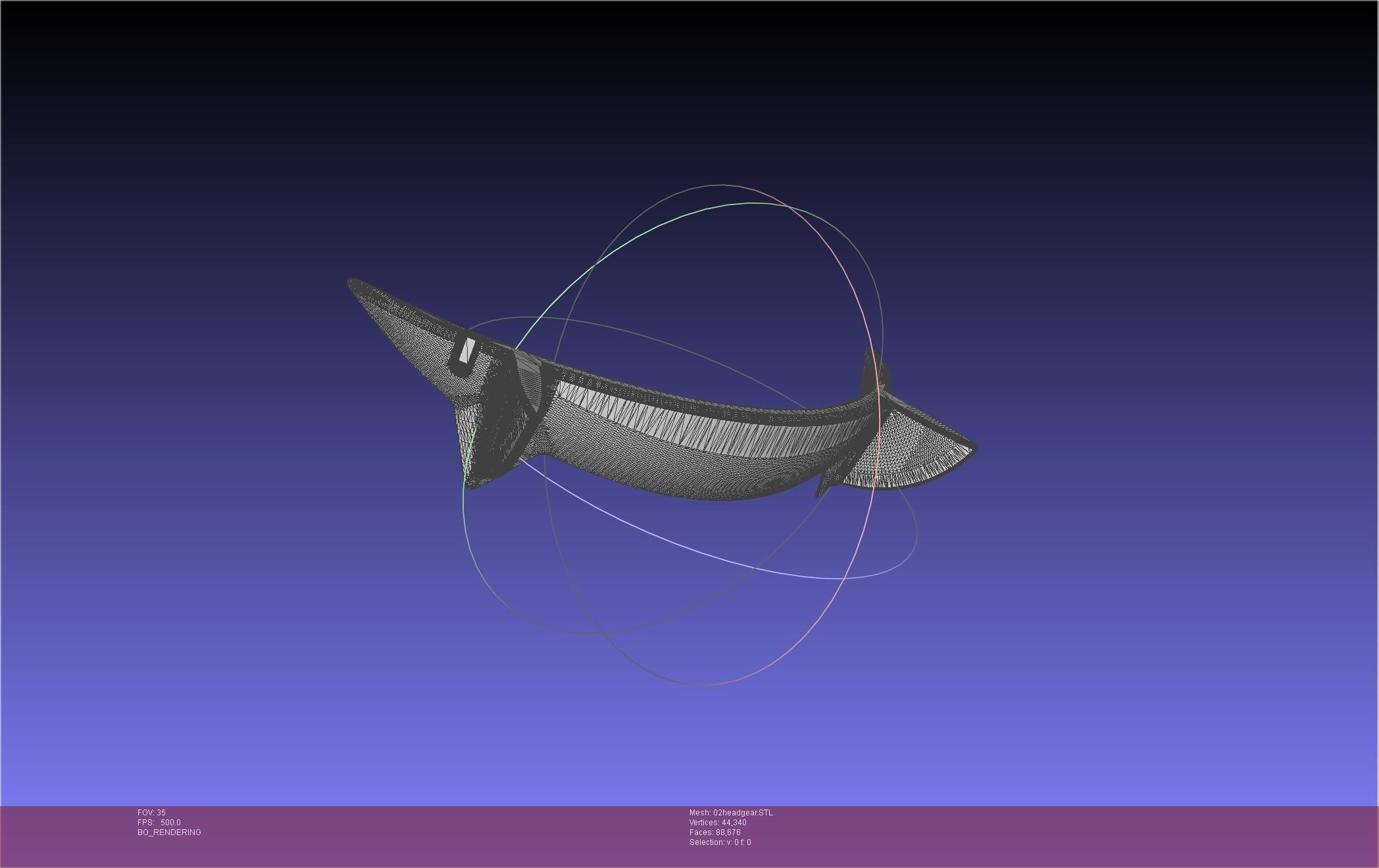 Darling In The Franxx Zero Two Cosplay Headgear 3D print model_45