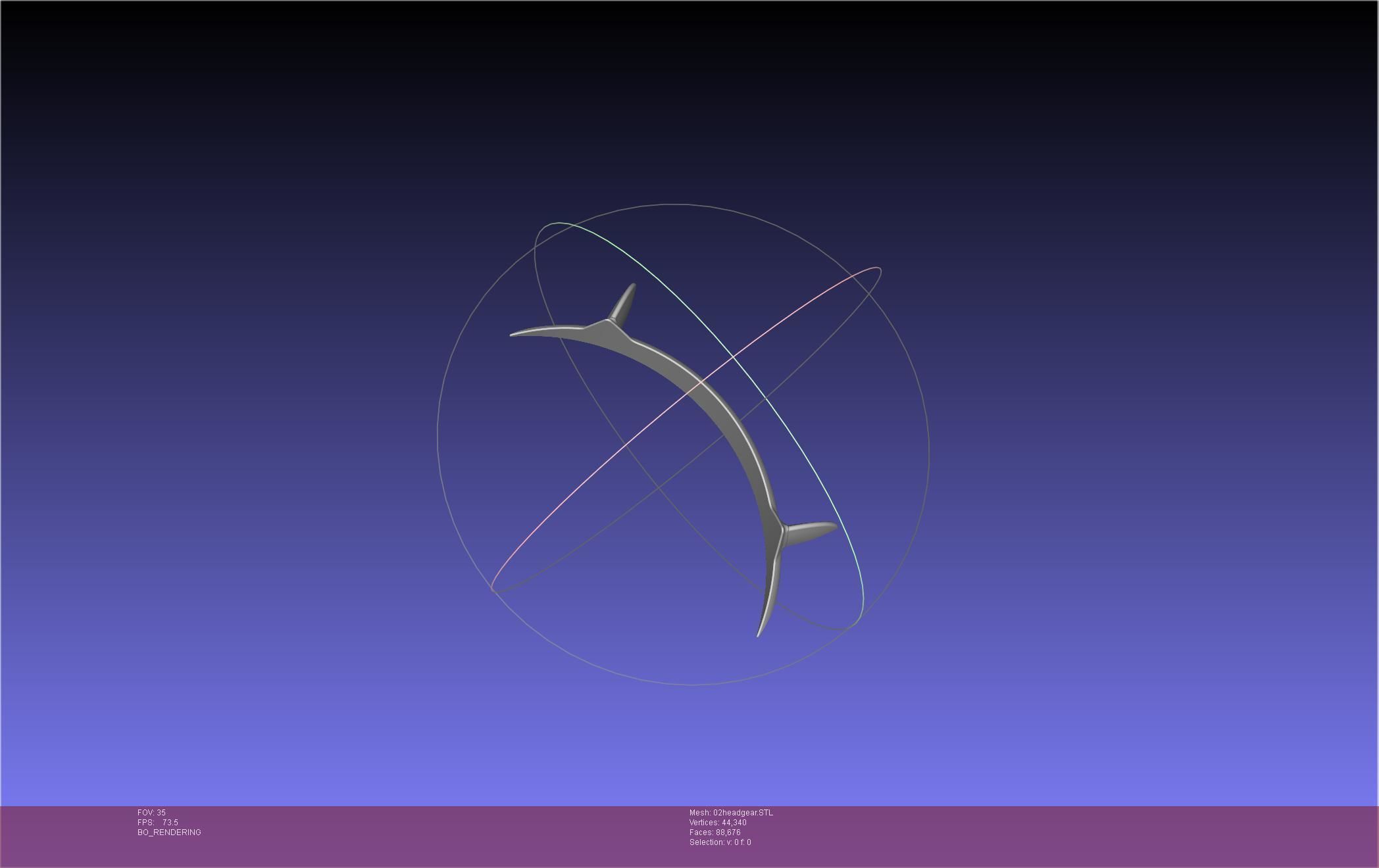 Darling In The Franxx Zero Two Cosplay Headgear 3D print model_3