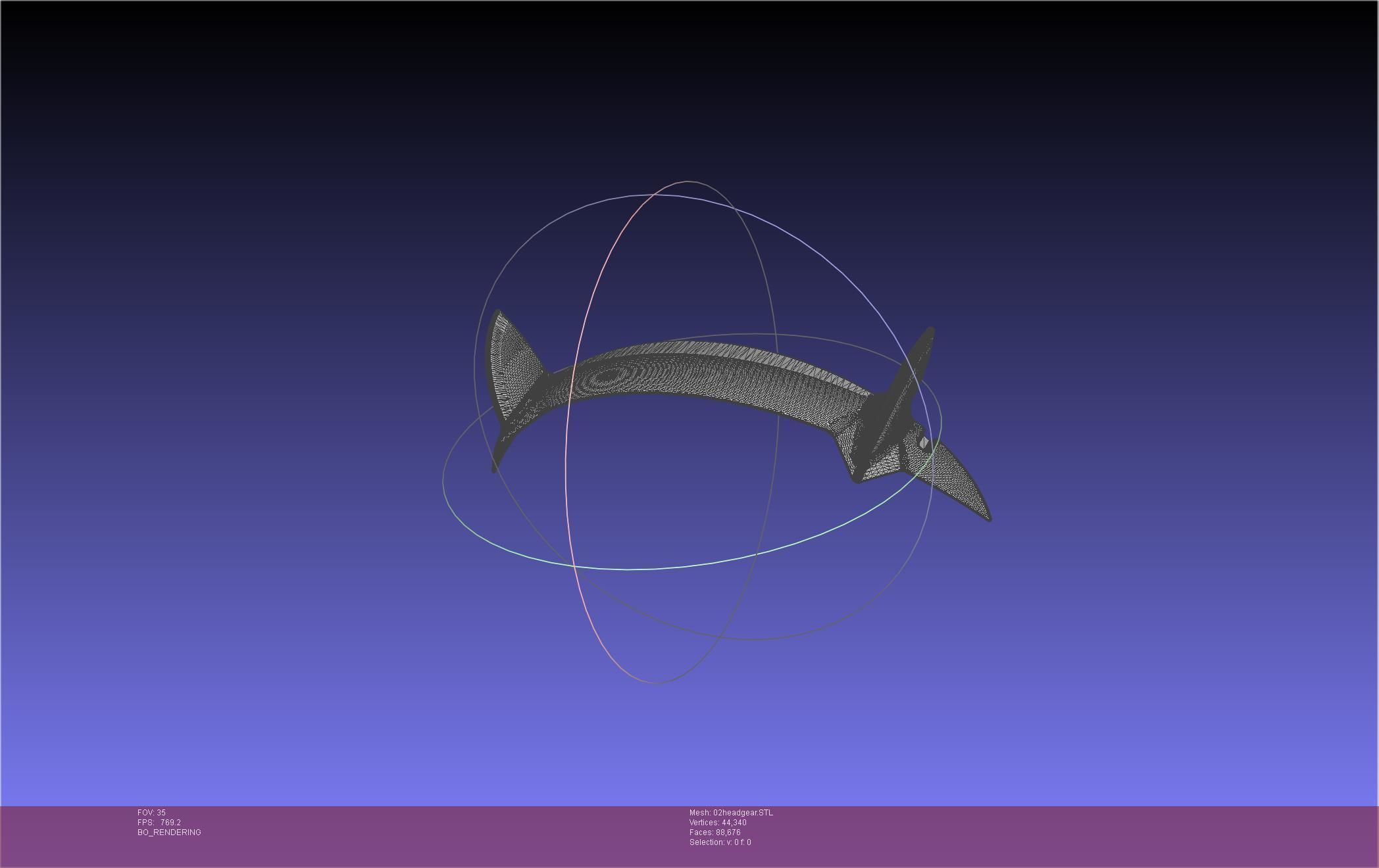 Darling In The Franxx Zero Two Cosplay Headgear 3D print model_39