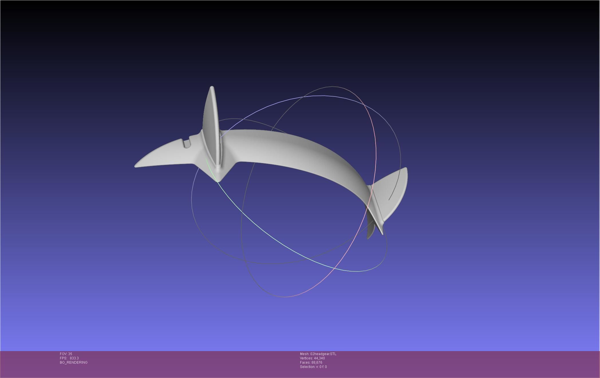 Darling In The Franxx Zero Two Cosplay Headgear 3D print model_50