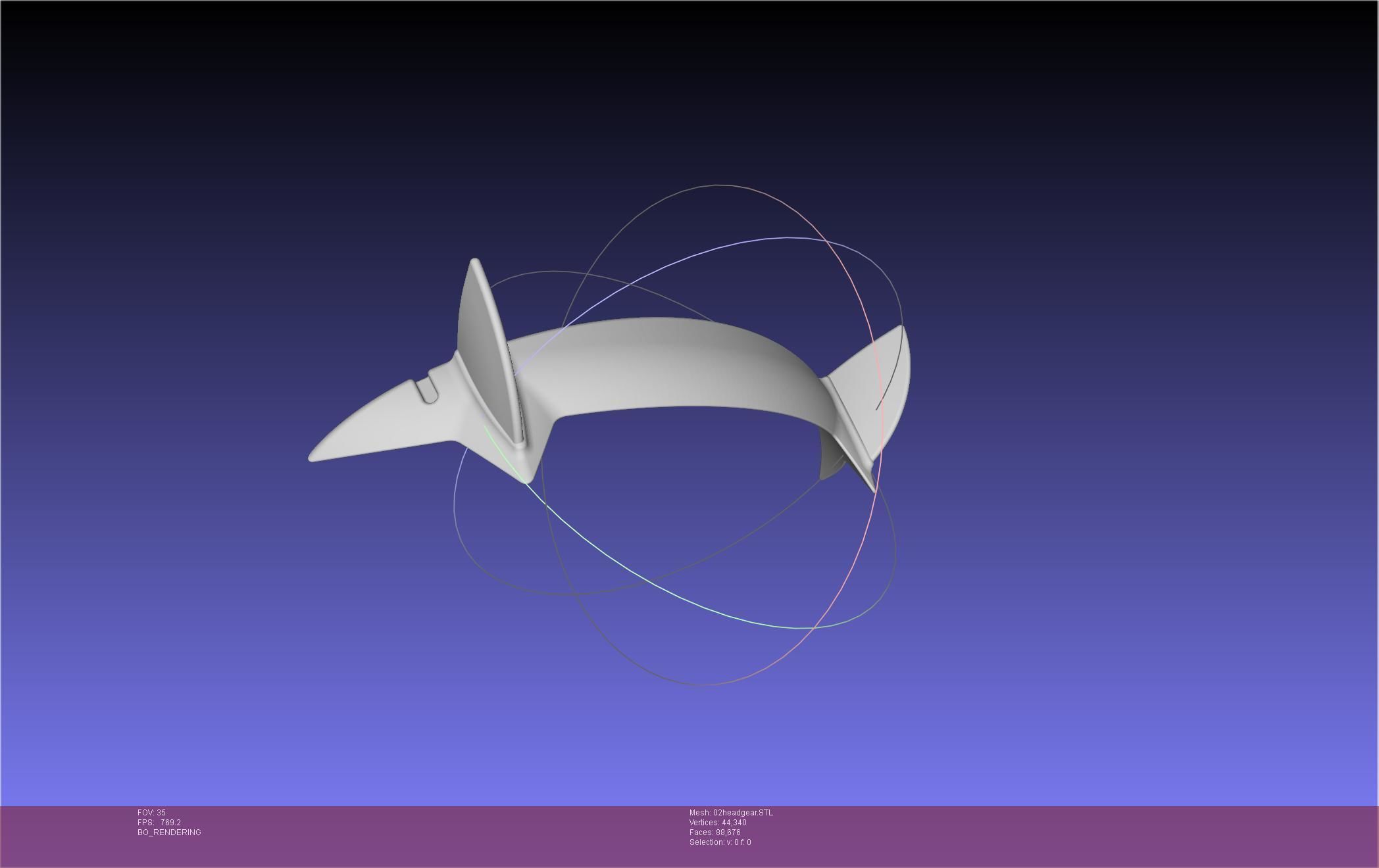 Darling In The Franxx Zero Two Cosplay Headgear 3D print model_52