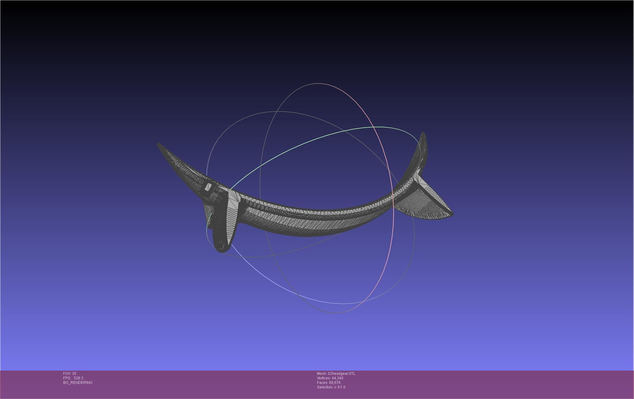 Darling In The Franxx Zero Two Cosplay Headgear 3D print model_46