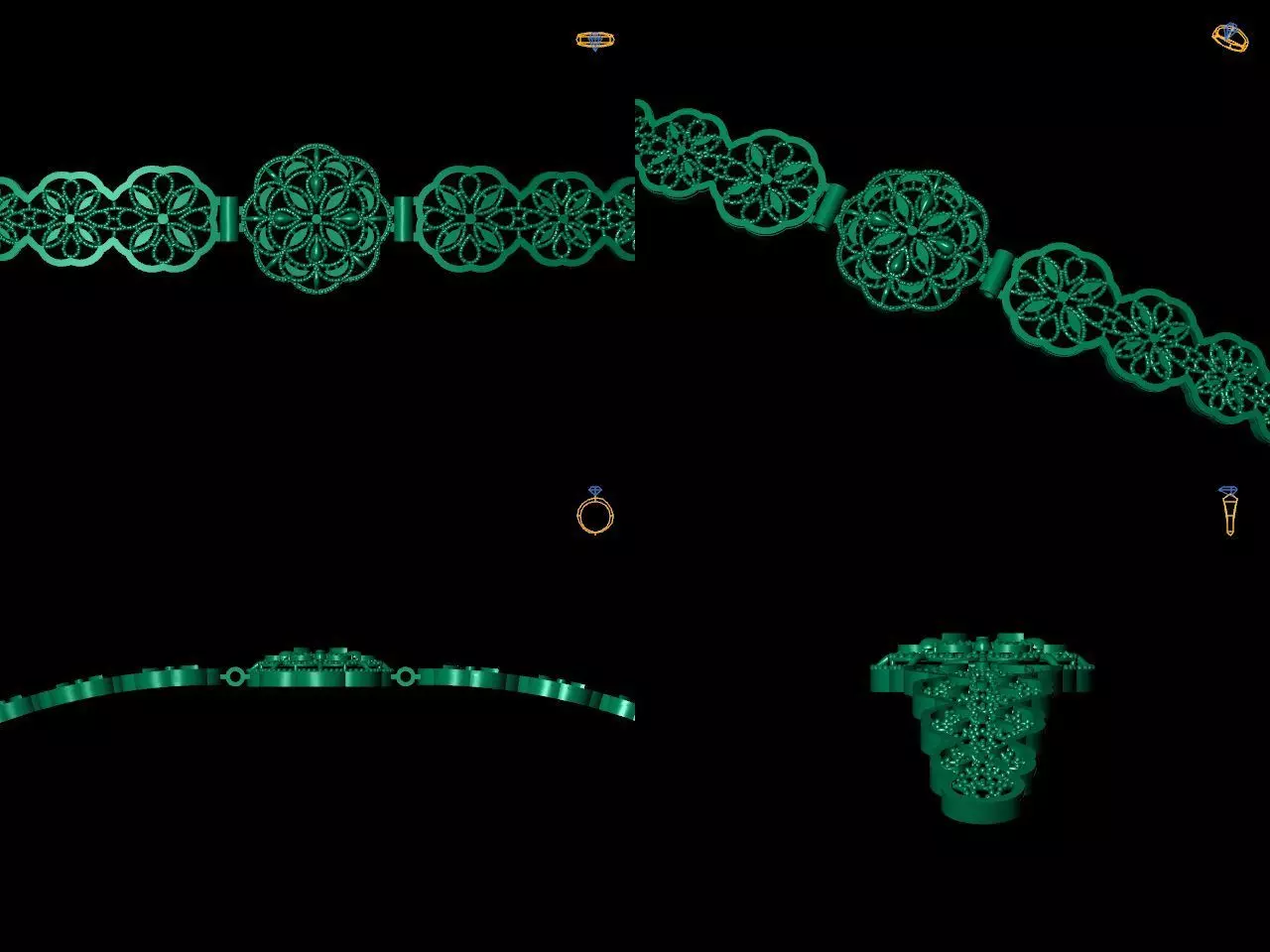 Bracelet 11 3D print model_0