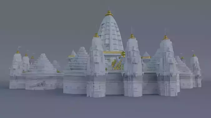 Temple with golden spires
