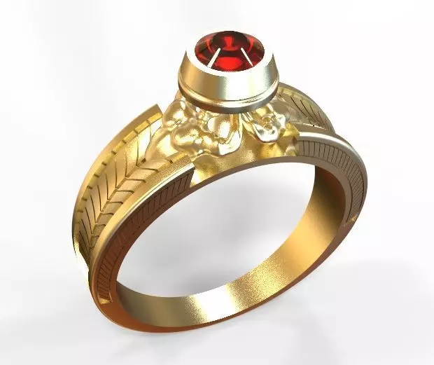 woman old ring 3D print model