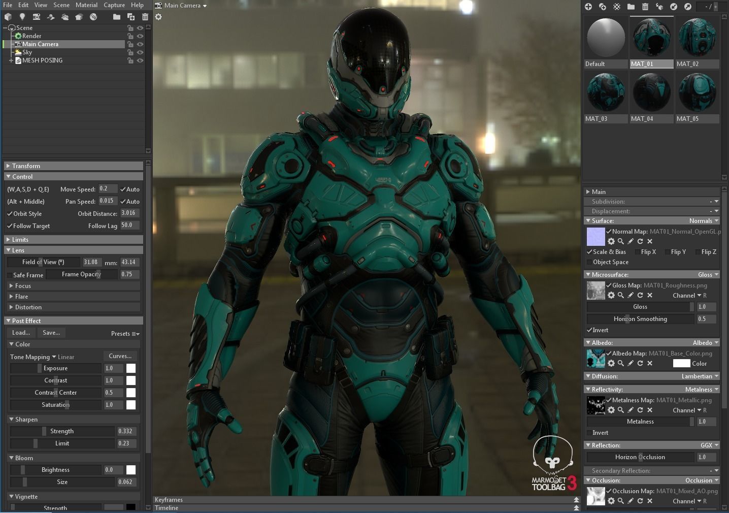 Futuristic Soldier and Soldier Female  Low-poly 3D model_21