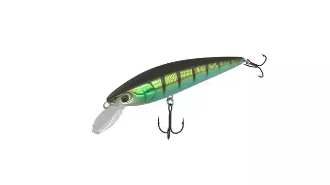 Crankbait fishing lure  3D model