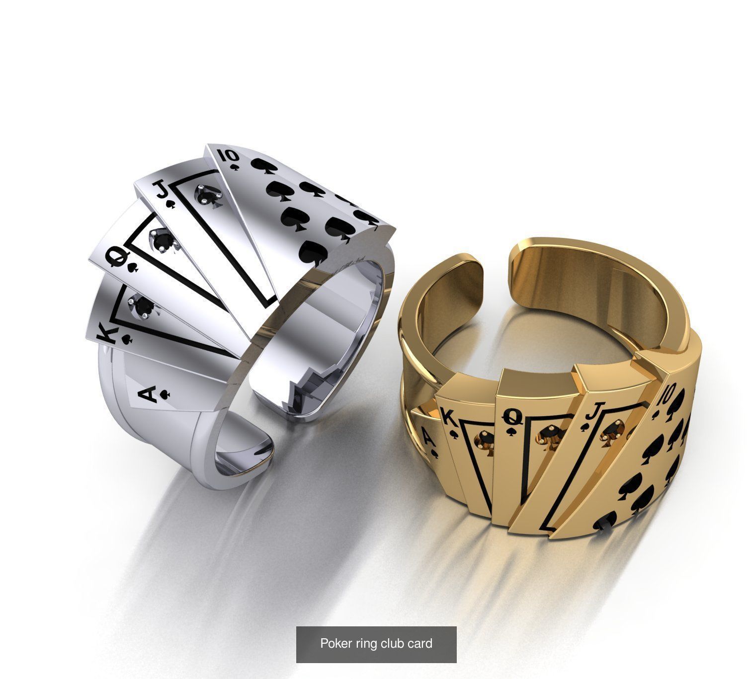 Poker ring colection 3D Model Collection_4