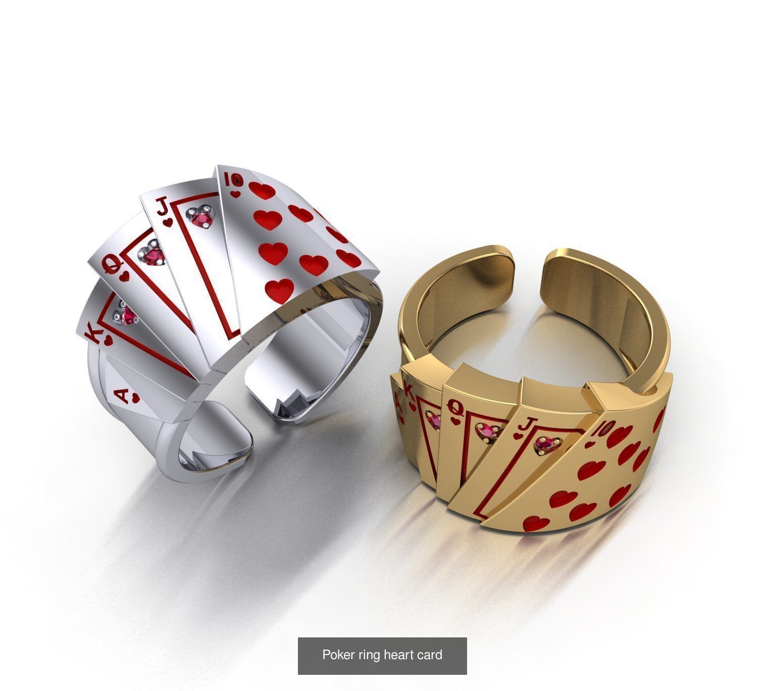 Poker ring colection 3D Model Collection_3