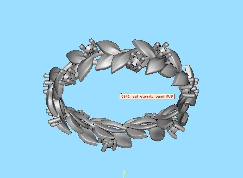 Floral Leaves Eternity Rings Collection 7US 8US 9US sizes _49