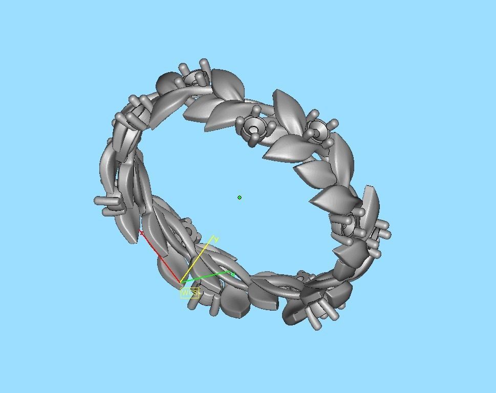 Floral Leaves Eternity Rings Collection 7US 8US 9US sizes _45