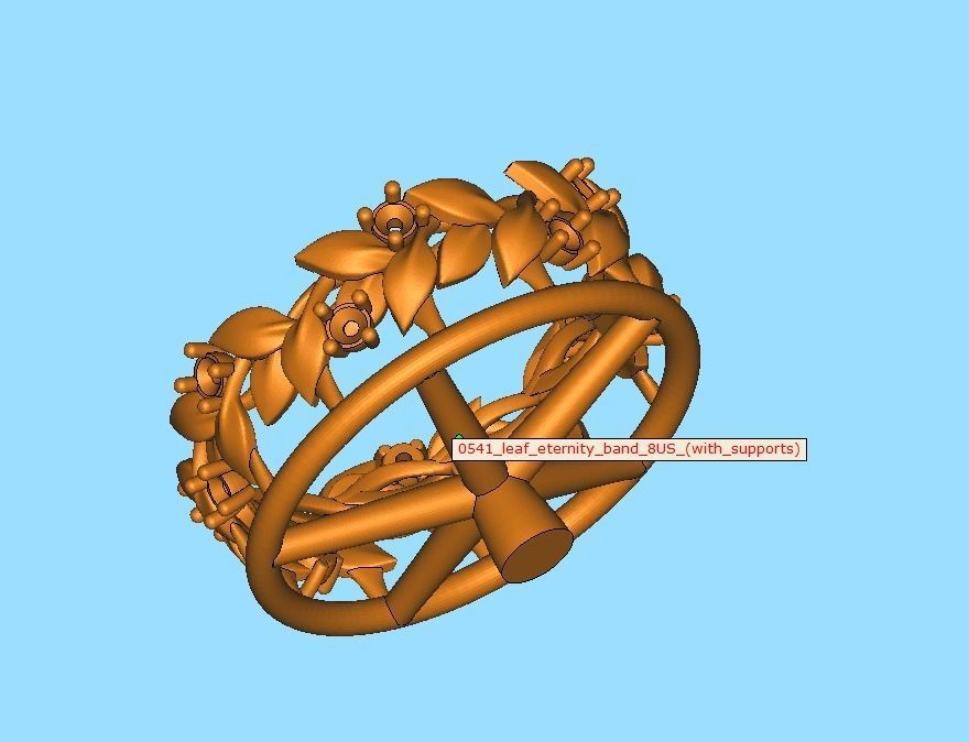 Floral Leaves Eternity Rings Collection 7US 8US 9US sizes _43