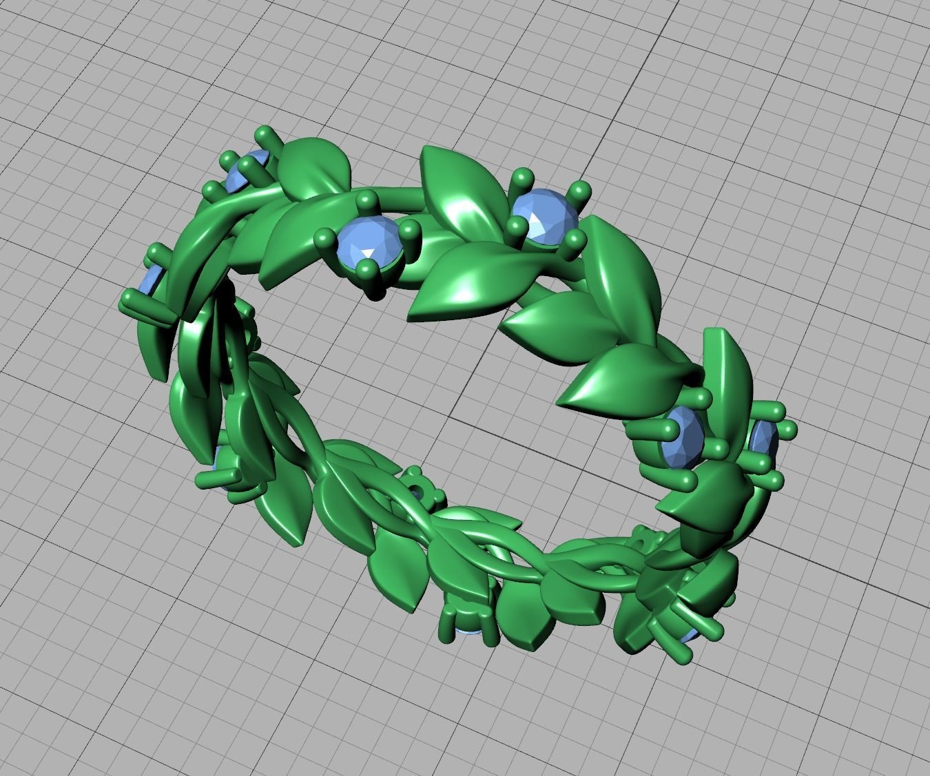 Floral Leaves Eternity Rings Collection 7US 8US 9US sizes _46