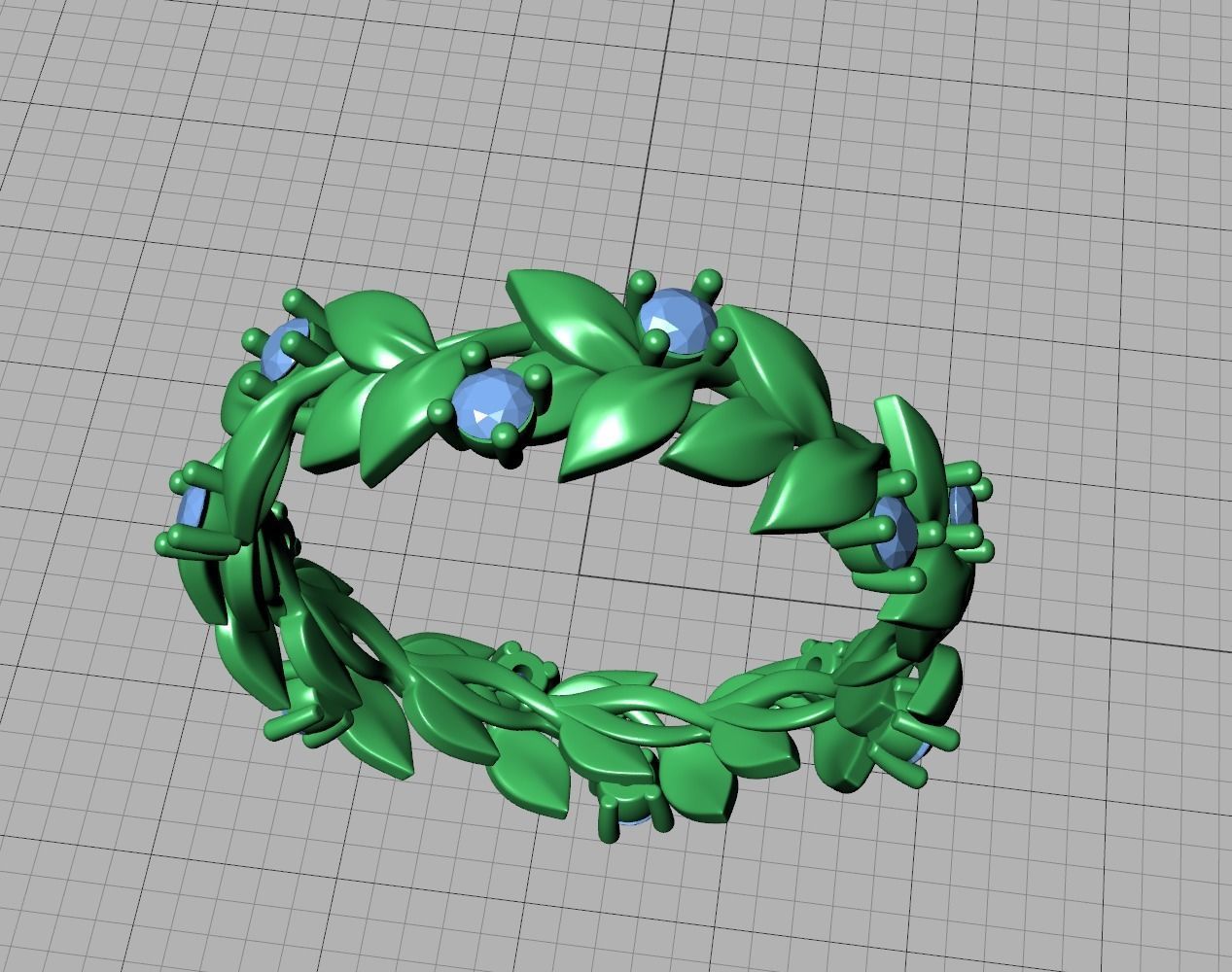 Floral Leaves Eternity Rings Collection 7US 8US 9US sizes _42