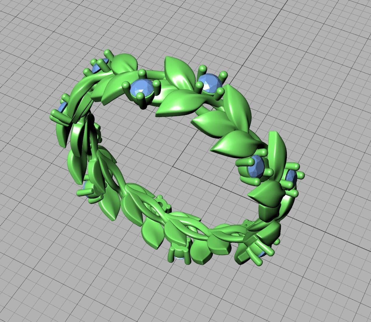 Floral Leaves Eternity Rings Collection 7US 8US 9US sizes _51