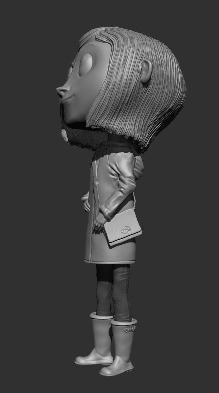 Coraline girl 3D print model_3