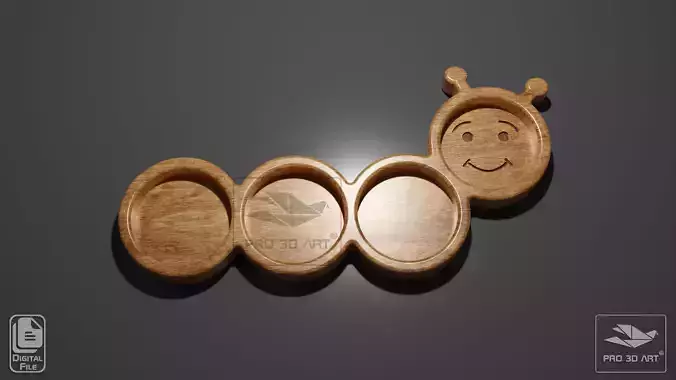 Caterpillar Tray - CNC Files for Wood