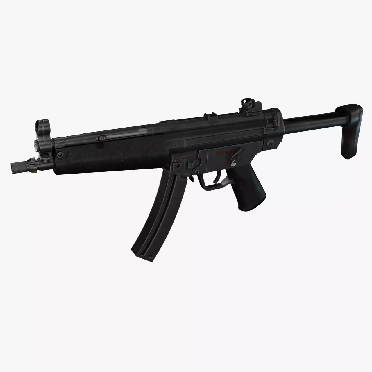 Heckler and Koch Mp5 Low-poly 3D model