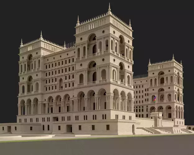 Government House in Baku  3D model
