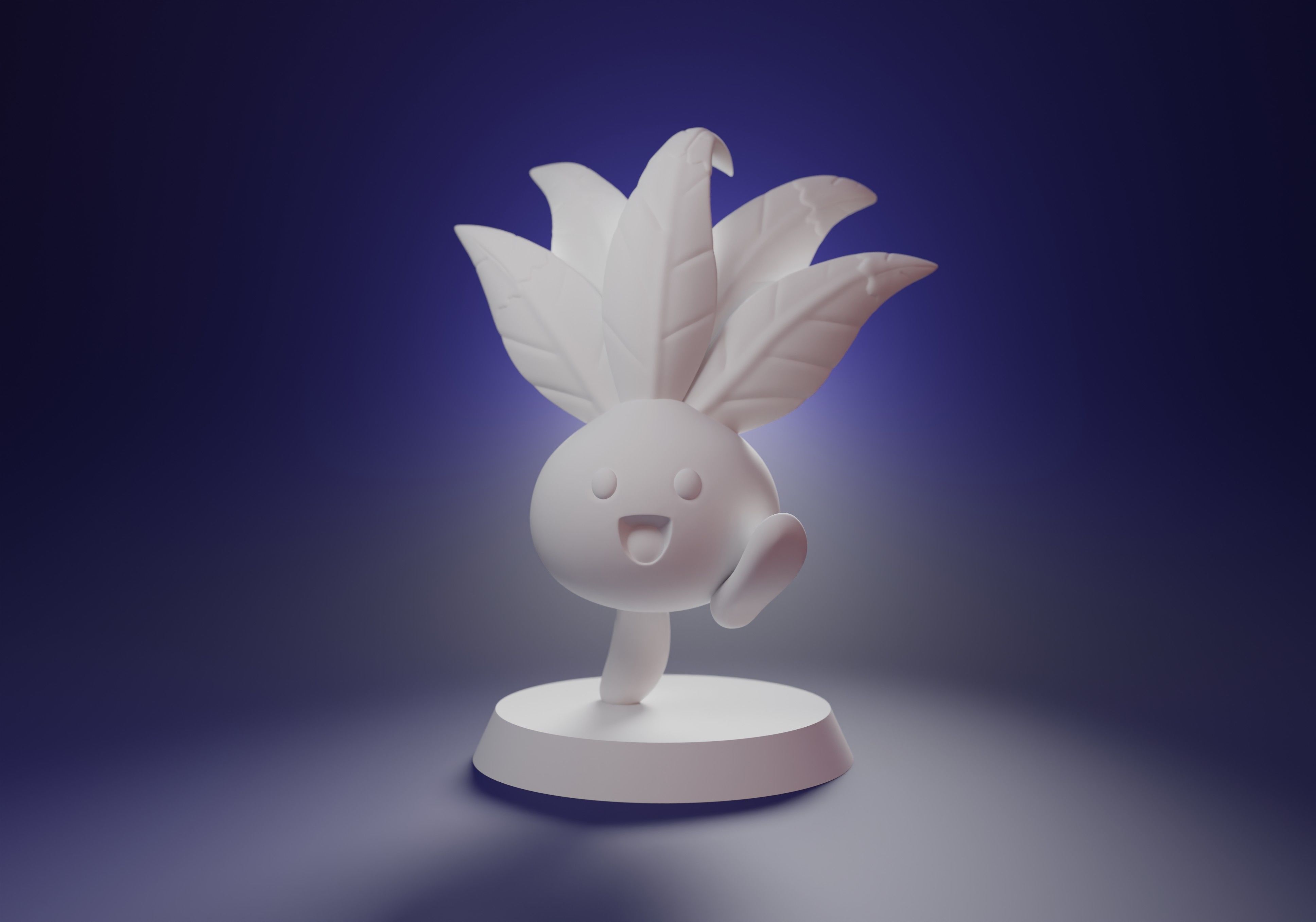 ODDISH - CUTE 3D PRINTABLE POKEMON Free 3D print model_5