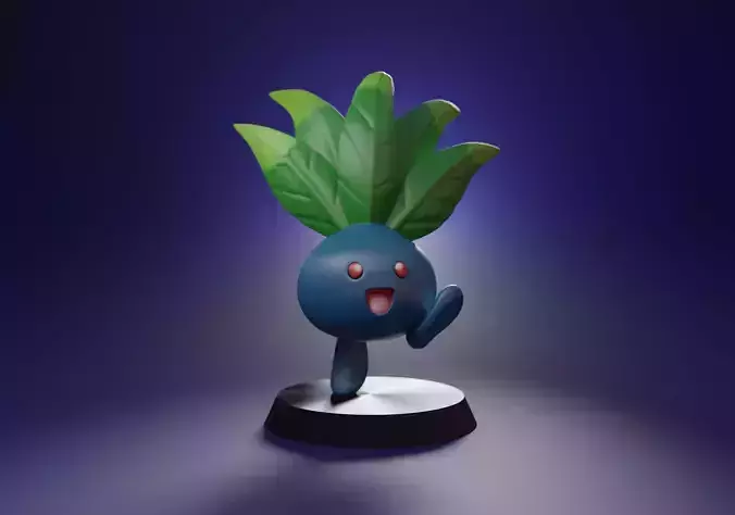 ODDISH - CUTE 3D PRINTABLE POKEMON Free 3D print model