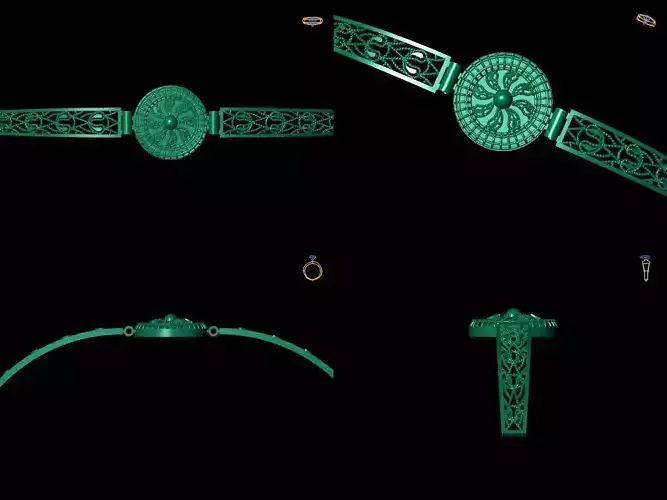 Bracelet 1 with ornate design