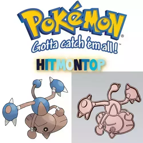 Amazing Pokemon Hitmontop Cookie Cutter Stamp Cake Decorating 