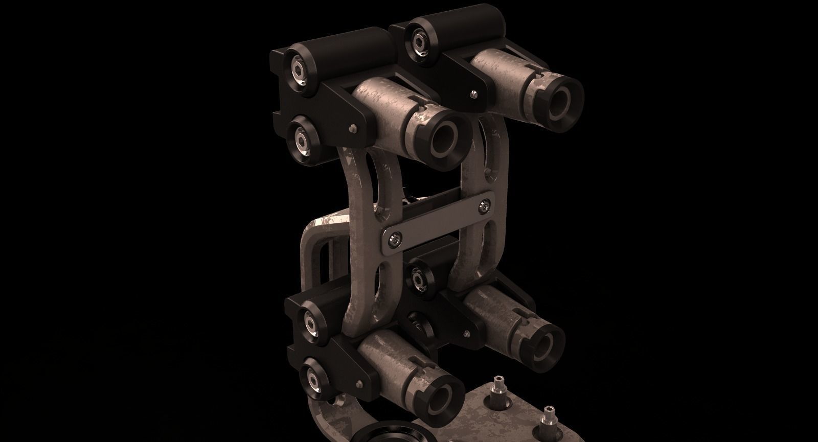 Sci-fi Laser Barrier 3D model_7