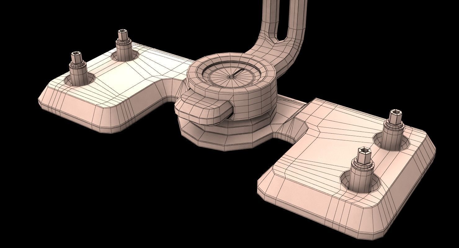 Sci-fi Laser Barrier 3D model_11
