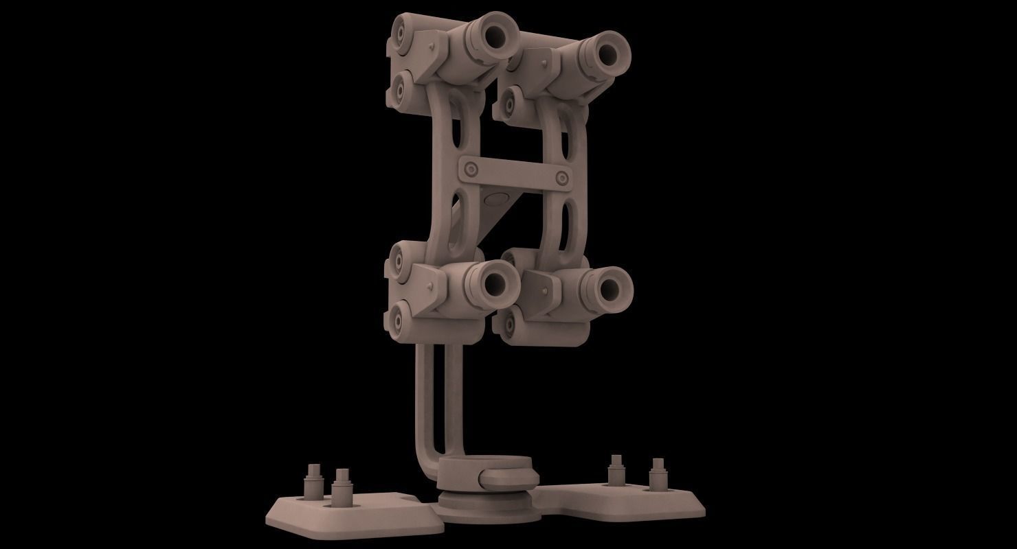 Sci-fi Laser Barrier 3D model_17