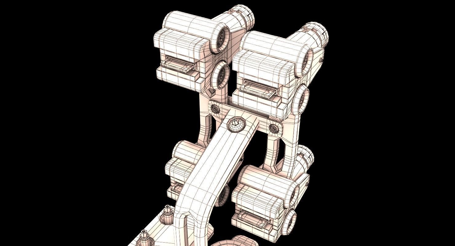 Sci-fi Laser Barrier 3D model_12