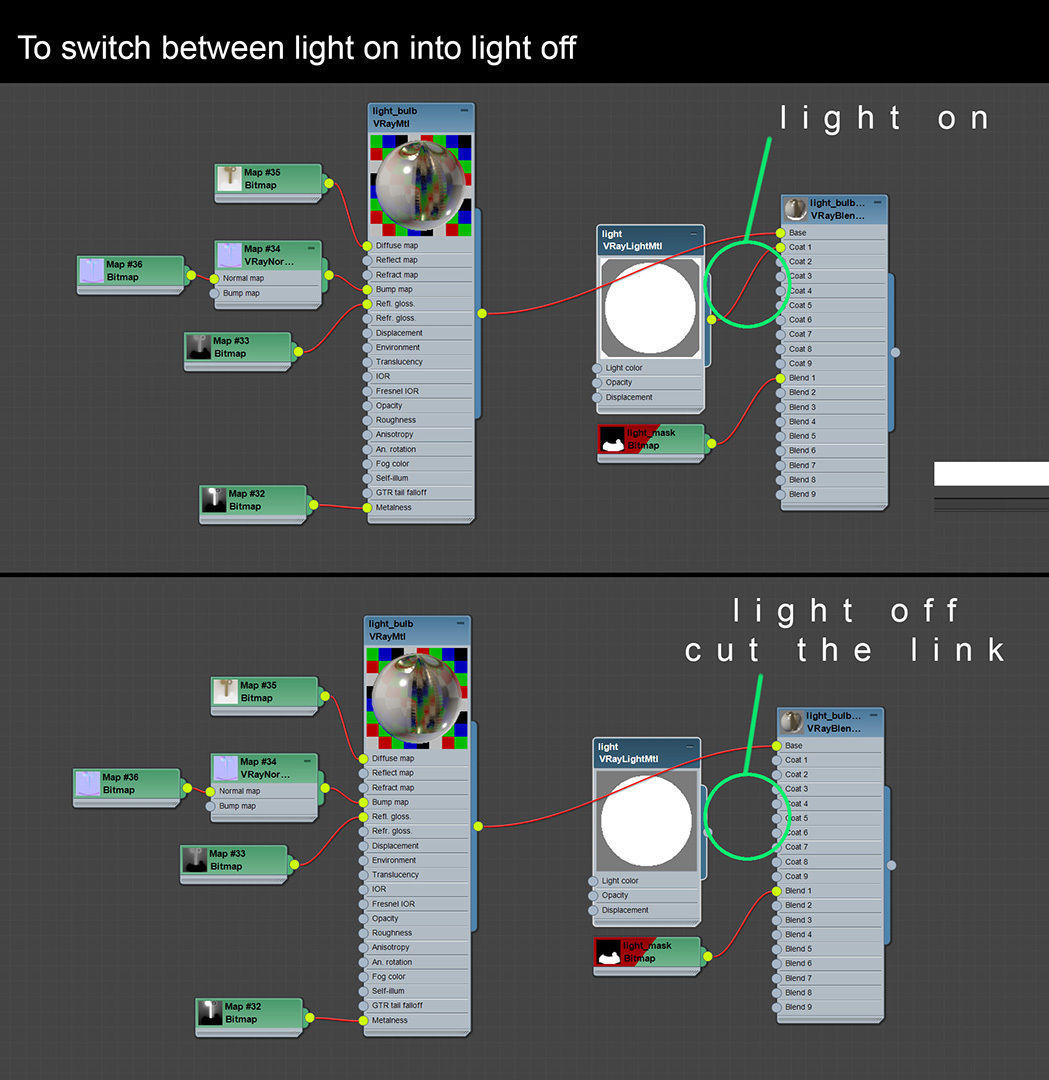 Stylized leaves lamp 3D model_11