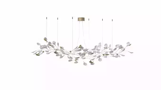 Stylized leaves lamp