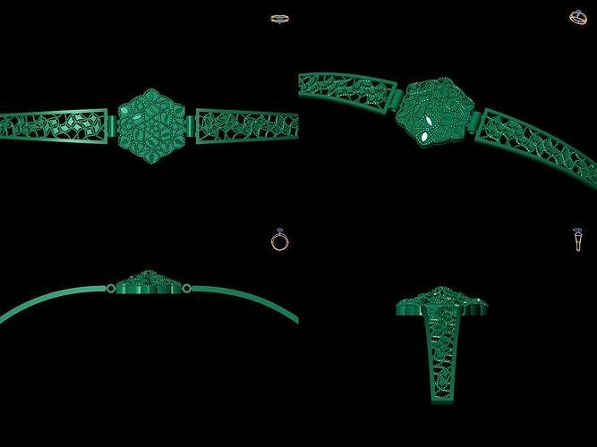 Bracelet 3 four jewelry 3D print model