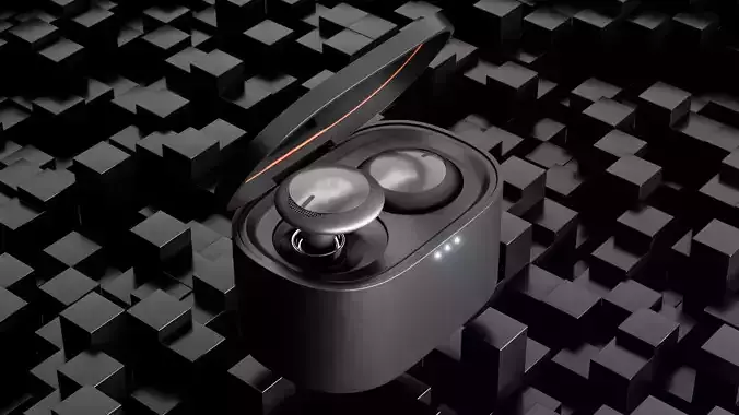 Earphones 3D model best wireless earbuds