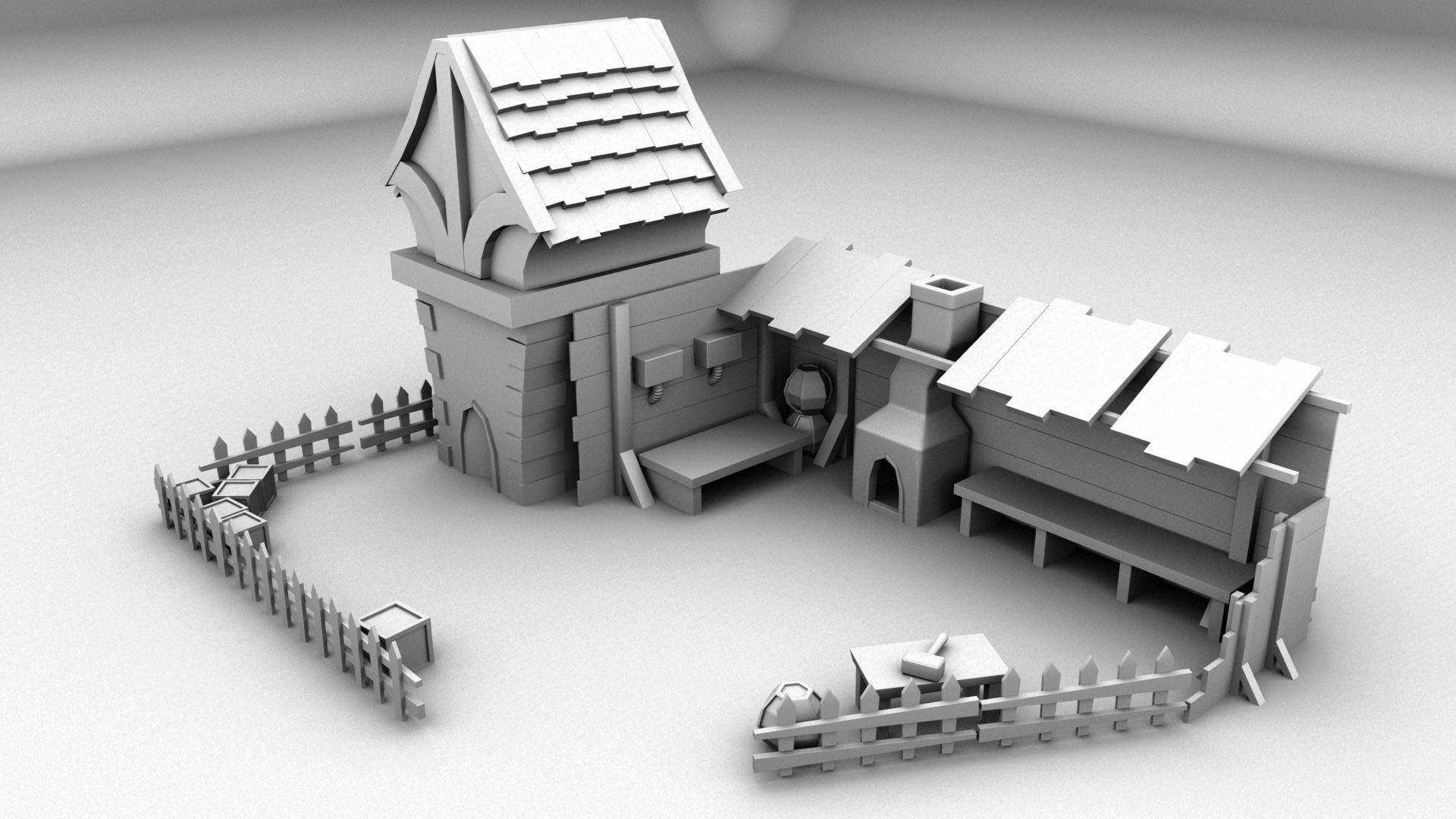 CARTONIC HOUSE 3D model 02 3D model_1