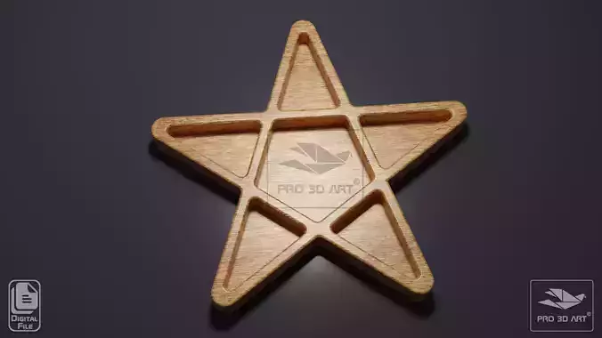 Star Tray - CNC Files for Wood