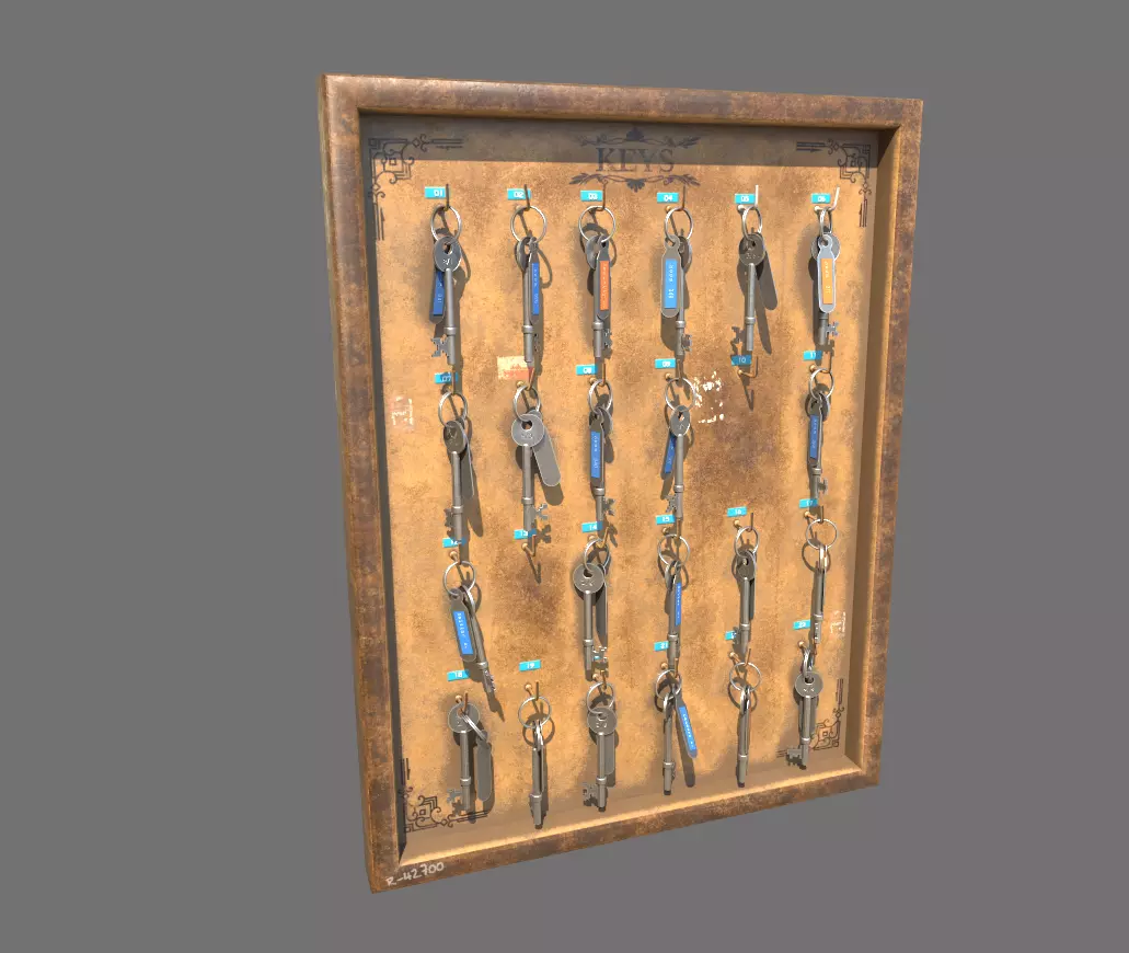 Key Rack 3D model