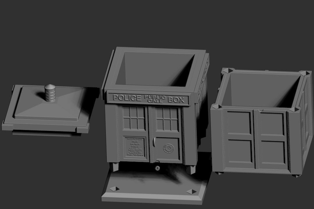 Trinket Box - TARDIS 3D print model_9
