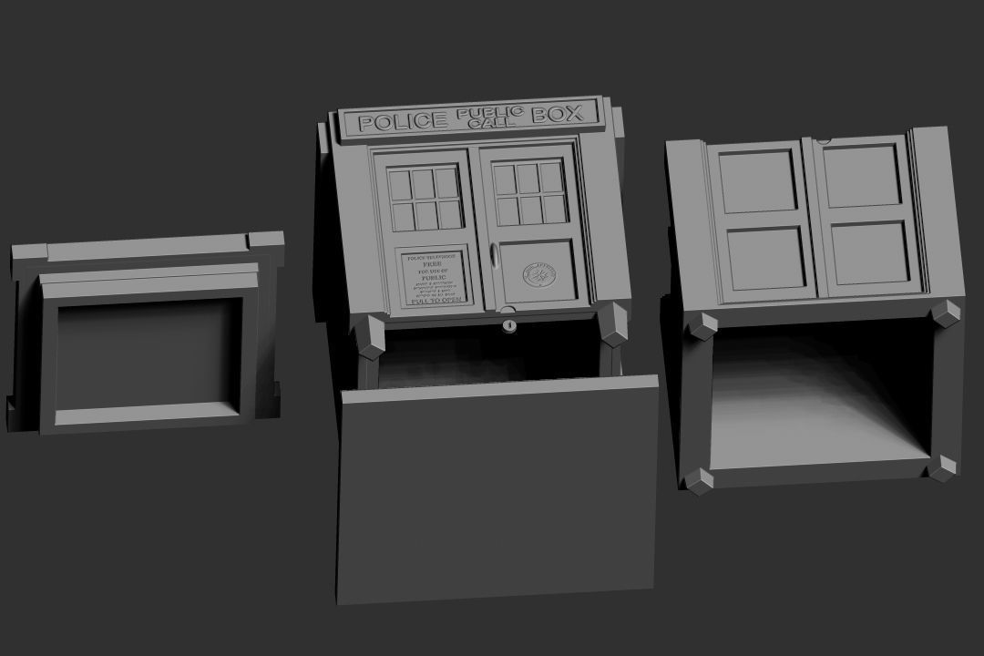 Trinket Box - TARDIS 3D print model_10