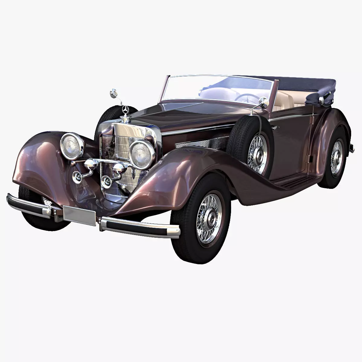 Mercedes Benz 540K 3D model_0
