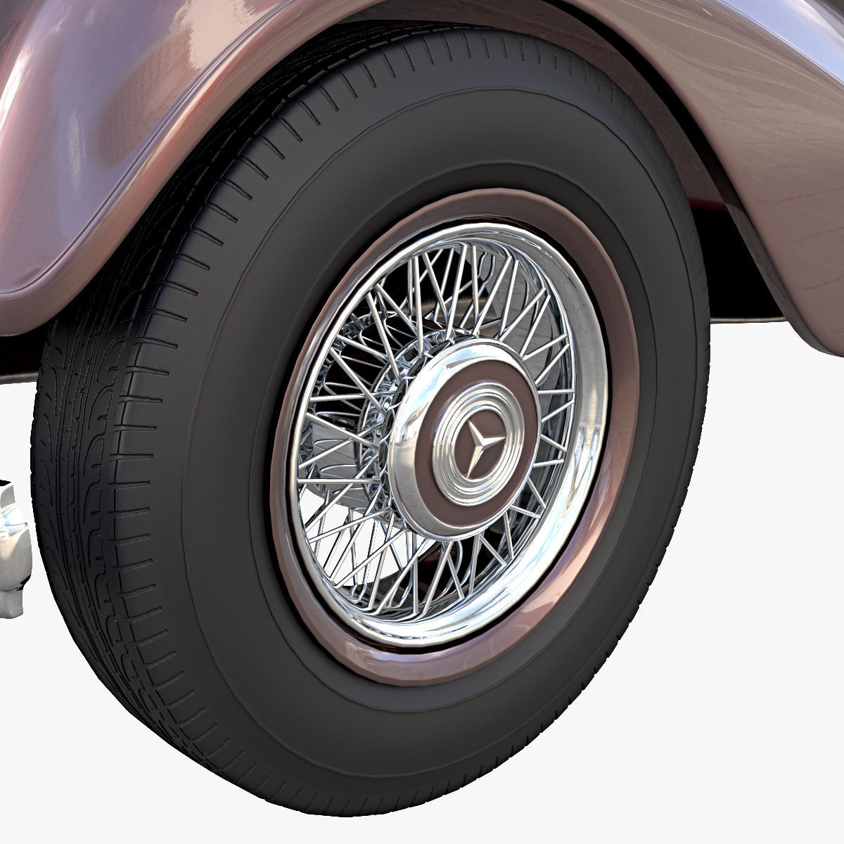 Mercedes Benz 540K 3D model_3