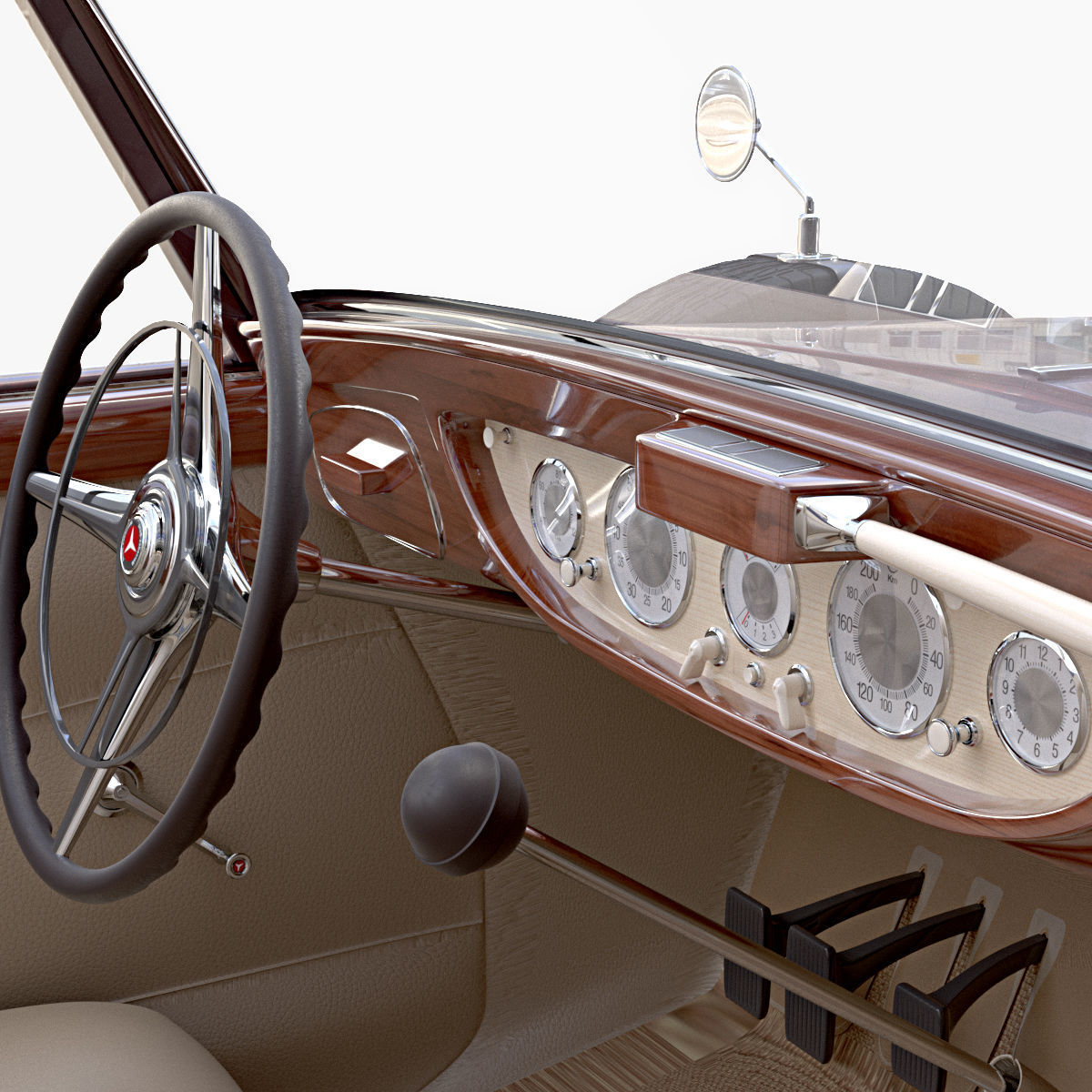 Mercedes Benz 540K 3D model_2