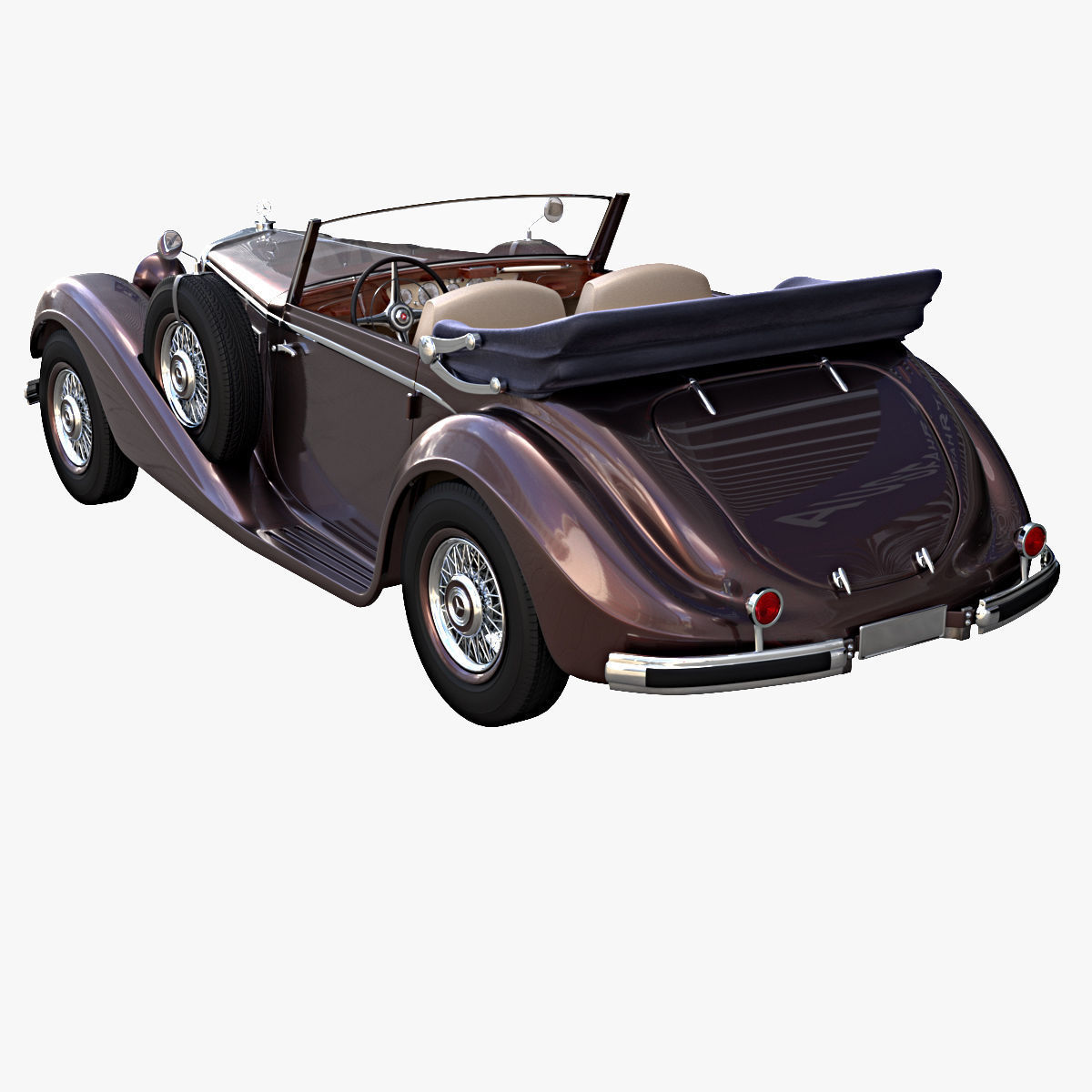 Mercedes Benz 540K 3D model_1