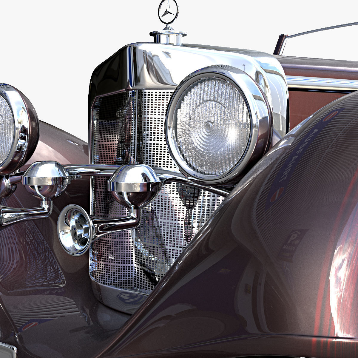 Mercedes Benz 540K 3D model_4
