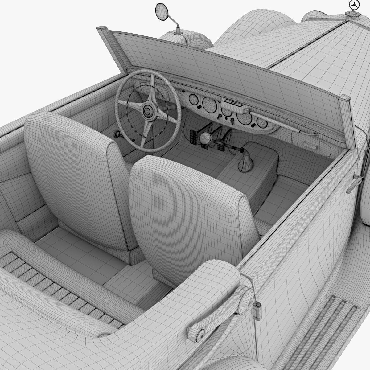 Mercedes Benz 540K 3D model_7