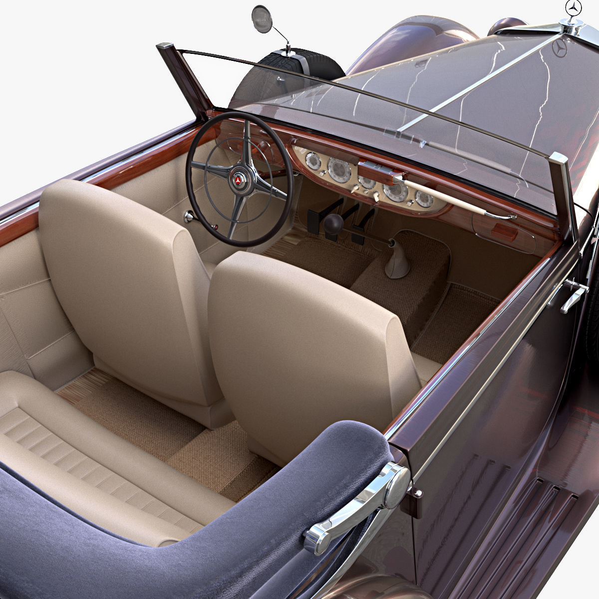 Mercedes Benz 540K 3D model_6